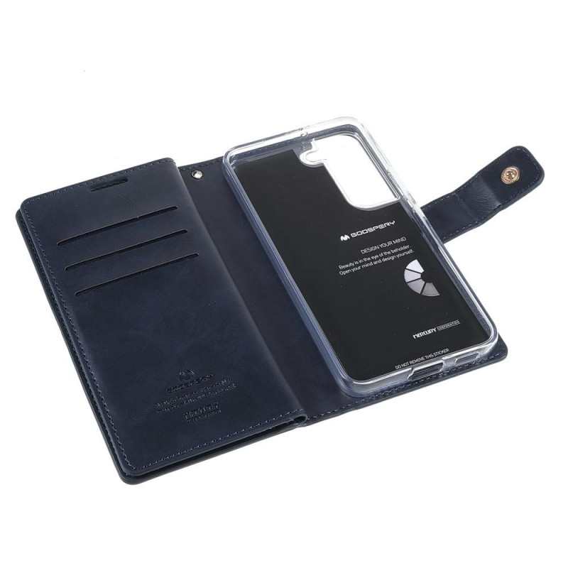 Samsung Galaxy S22+ MERCURY GOOSPERY Mansoor Wallet Case - Dark Blue