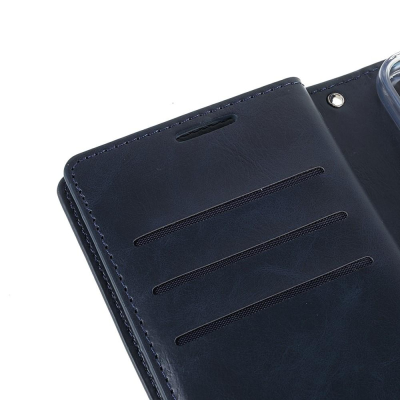 Samsung Galaxy S22+ MERCURY GOOSPERY Mansoor Wallet Case - Dark Blue
