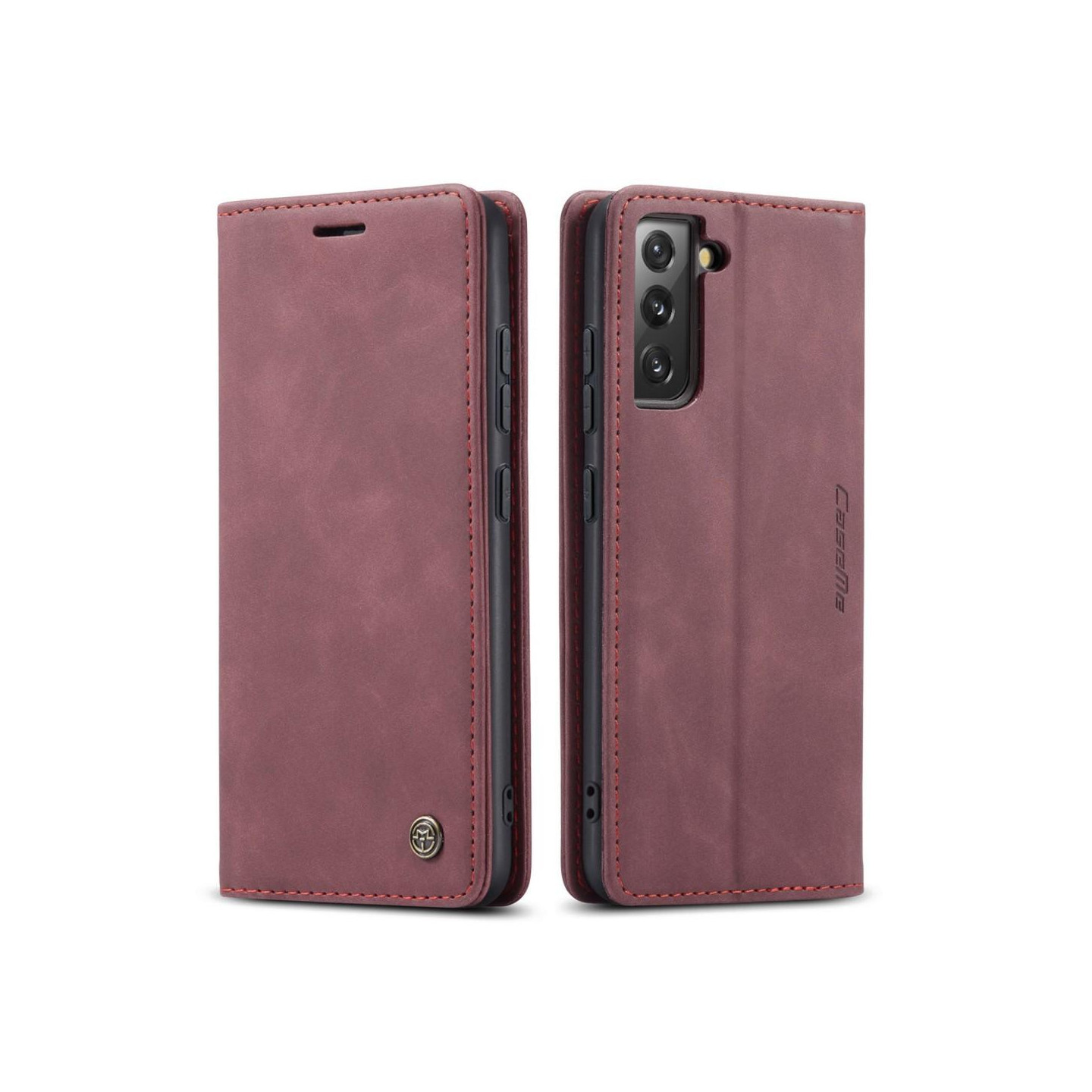 CASEME Lommebok - deksel Samsung Galaxy S22 Plus - Rød