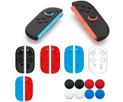 1 Par Kompatibel m Nintendo Switch 2 Kontroller Fodral Skal Skydd 2 lock Röd/Blå