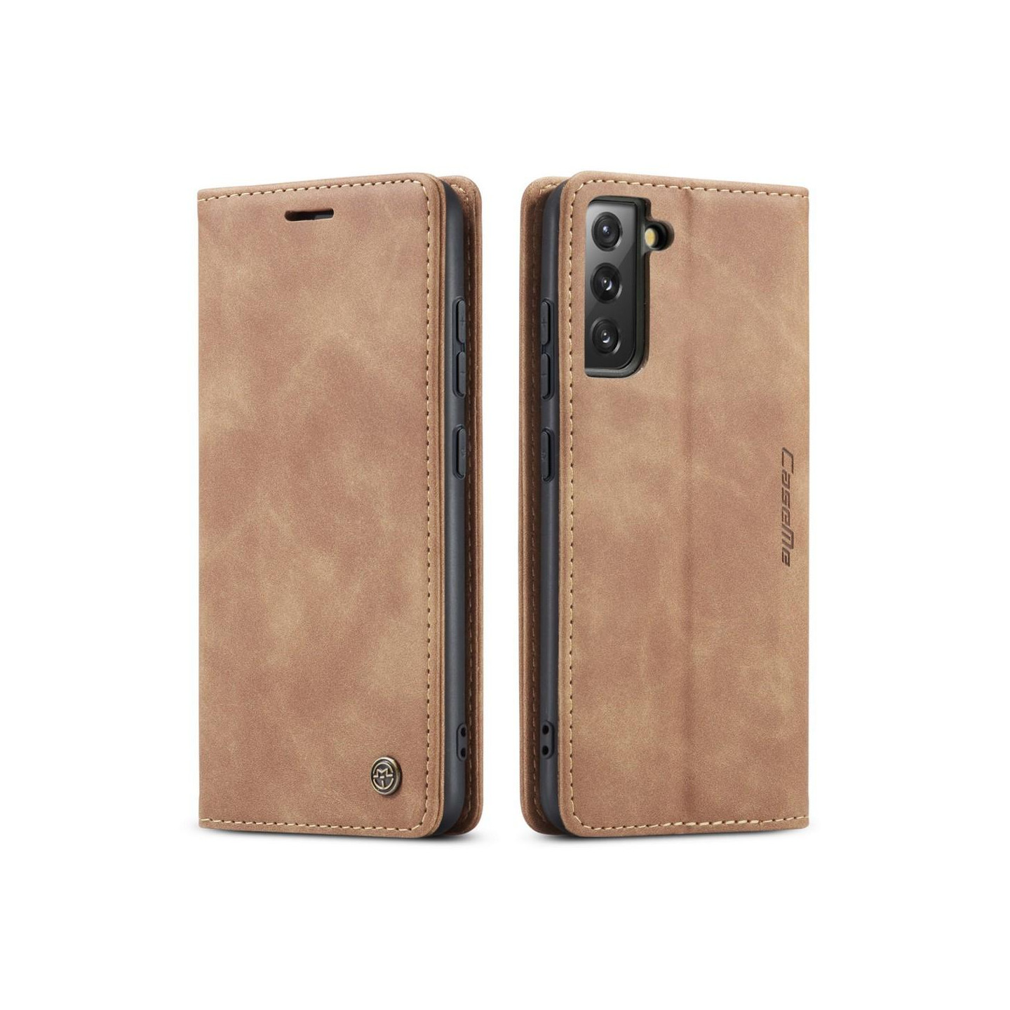 CASEME Lommebok - deksel Samsung Galaxy S22 Plus - Brun