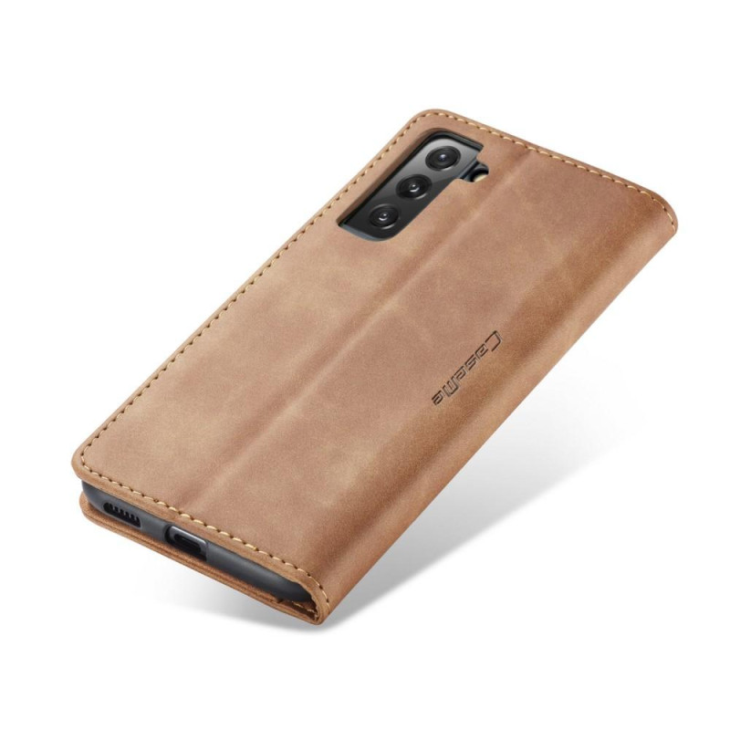 CASEME Retro Wallet Case for Samsung Galaxy S22 Plus - Brown