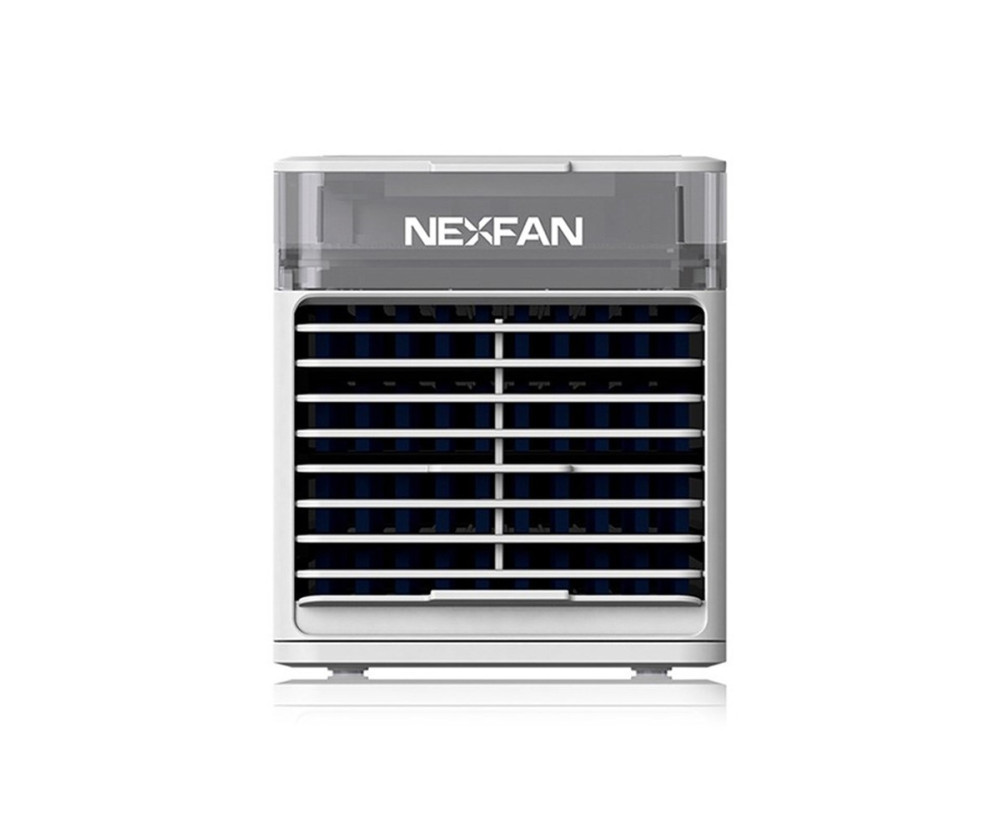 Bärbar Luftkylare 3 hastigheter Luftfuktare 7-färgad LED-lampa Fläkt