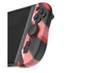 1 par Kompatibla med Nintendo Switch 2 Fodral Skal med 4 Caps Svartblå Svartröd