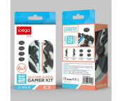 1 par Kompatibla med Nintendo Switch 2 Fodral Skal med 4 Caps - Svart-Grå