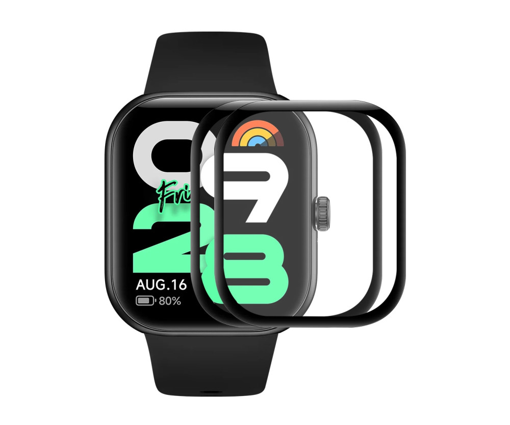 För Xiaomi Redmi Watch Move 2st Skärmskydd ENKAY 3D Böjt PC + PMMA Ultratydlig Film - Svart