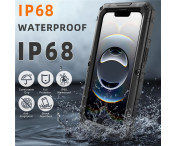 IP68 Vattentätt Skal Fodral till iPhone 16e Metall + Silikon med Skärmskydd
