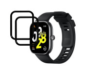 För Xiaomi Redmi Watch Move Skärmskydd Smartklocka HD Klar PMMA Film Svart Kant 2st