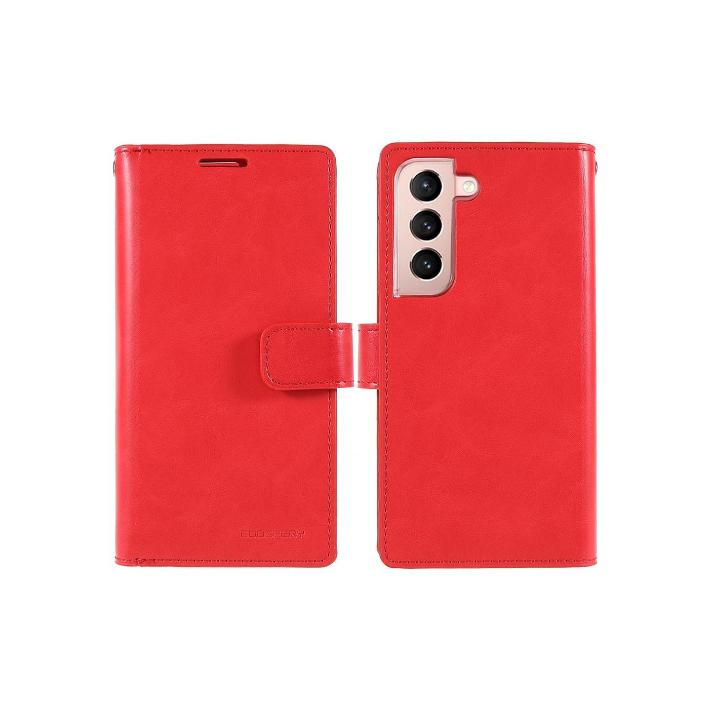 Samsung Galaxy S22+ MERCURY GOOSPERY Mansoor Wallet Case - Red
