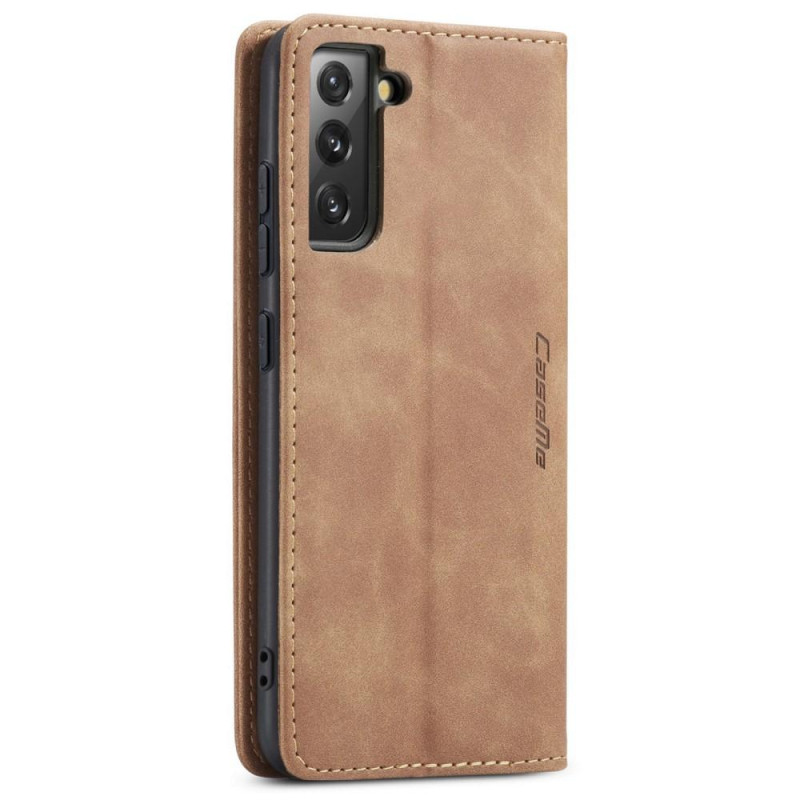 CASEME Retro Wallet Case for Samsung Galaxy S22 - Brown