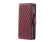 För Xiaomi Redmi 15C Zipper Wallet Case Rhombus Stitching Line Telefonfodral