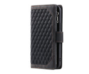 För Xiaomi Redmi 15C Zipper Wallet Case Rhombus Stitching Line Telefonfodral