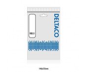 DELTACO platt HDMI 1.4-kabel, HDMI Type A ha, guldpläterad, 1m, svart