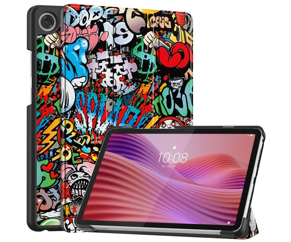 Tri-fold Fodral till Lenovo Tab One - Graffiti