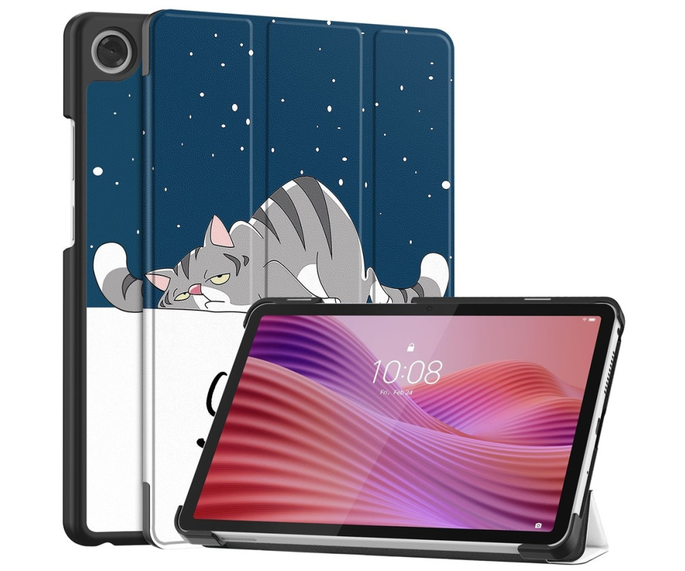 Tri-fold Fodral till Lenovo Tab One - Cat