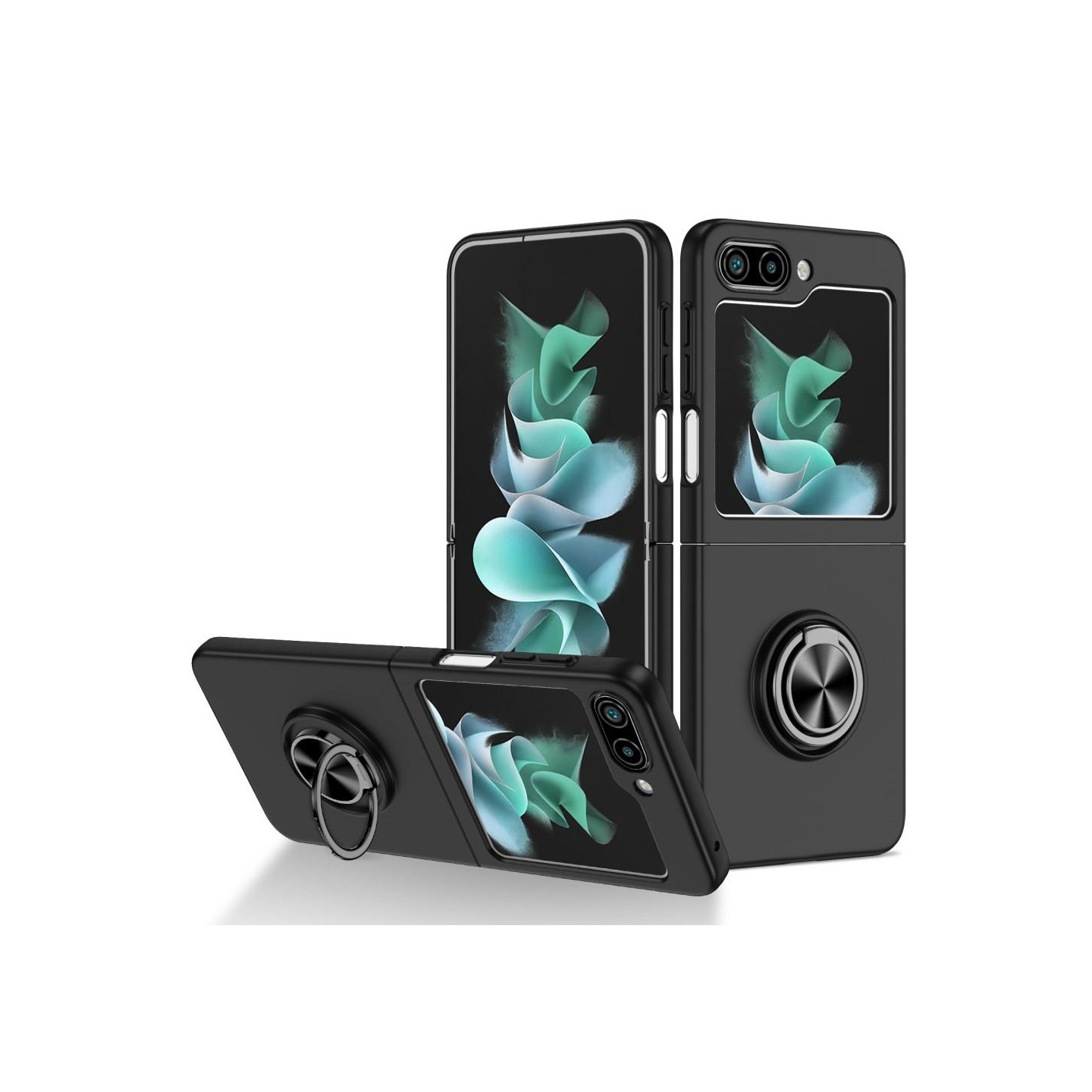 For Samsung Galaxy Z Flip5 5G Phone Case Ring Kickstand Cover