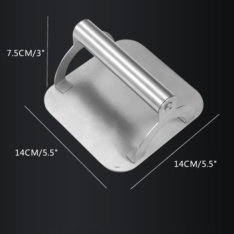 Smashburger Hampurilaispuristin Murskausrauta Ruostumaton teräs