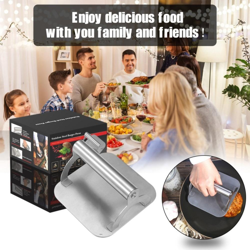 Smashburger Hamburger press Smash iron Stainless steel