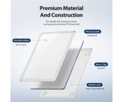 DUX DUCIS  Fodral för MacBook Air 13 tum (2025) / (2024) / (2022) Reptåligt TPU+PC-skal - Transparent