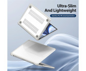 DUX DUCIS  Fodral för MacBook Air 13 tum (2025) / (2024) / (2022) Reptåligt TPU+PC-skal - Transparent