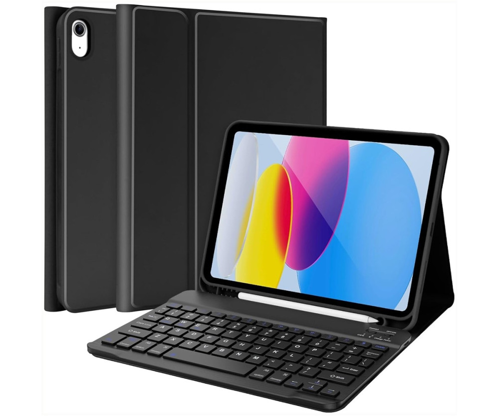 Keyboard Stand Fodral för iPad Air 11 (2025) (2024) / iPad Air (2022) Bluetooth-kompatibel (EN)