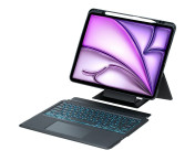 Bluetooth-tangentbord (US) för iPad Air 13 (2025) / (2024) / iPad Pro 12.9 (2022) / (2021) / (2020) / (2018) Stand Case