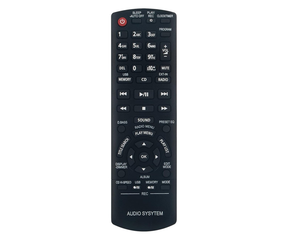 Fjärrkontroll Ersättning för N2QAYB000637 För Panasonic Audio Player
