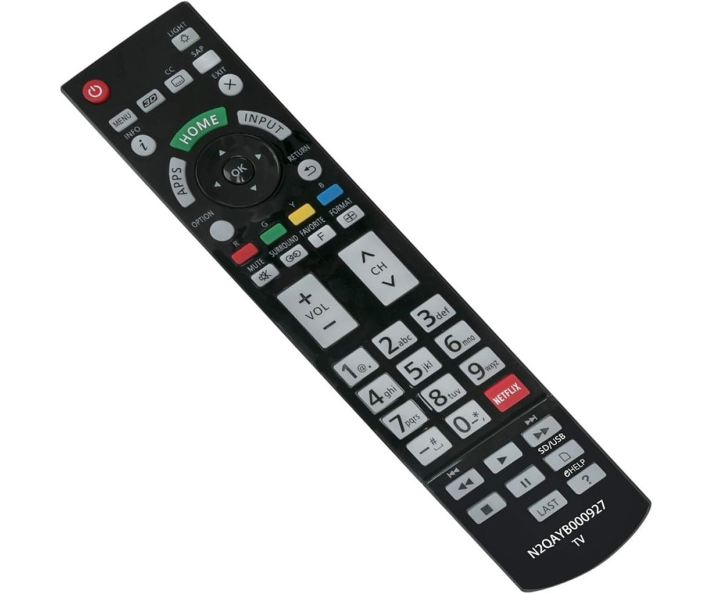 Fjärrkontroll Ersättning för N2QAYB000927 För Panasonic TV