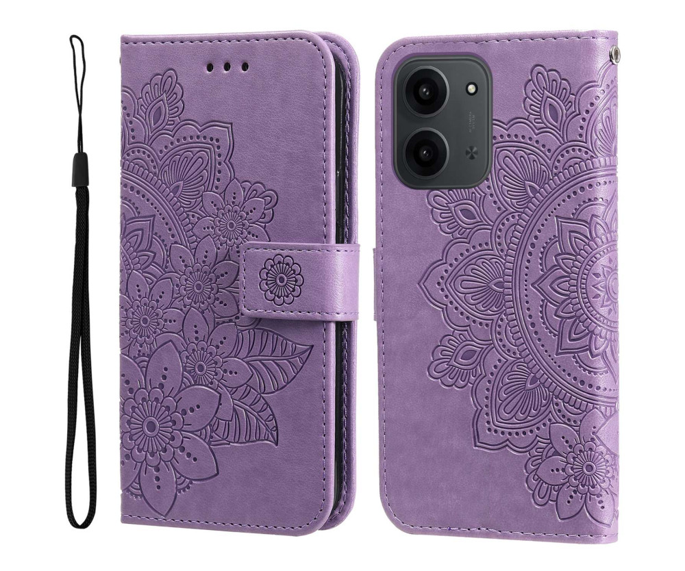 För Xiaomi Redmi 15C Stativfodral Mandala Plånboksfodral 