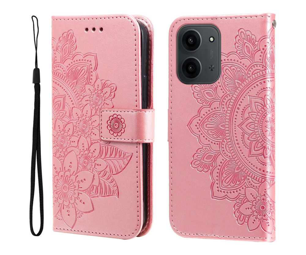 För Xiaomi Redmi 15C Stativfodral Mandala Plånboksfodral 