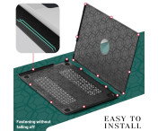 Fodral Skal För MacBook Air 15 tum 2025 2024 2023 M2 A2941 M3 A3114 M4 A3241