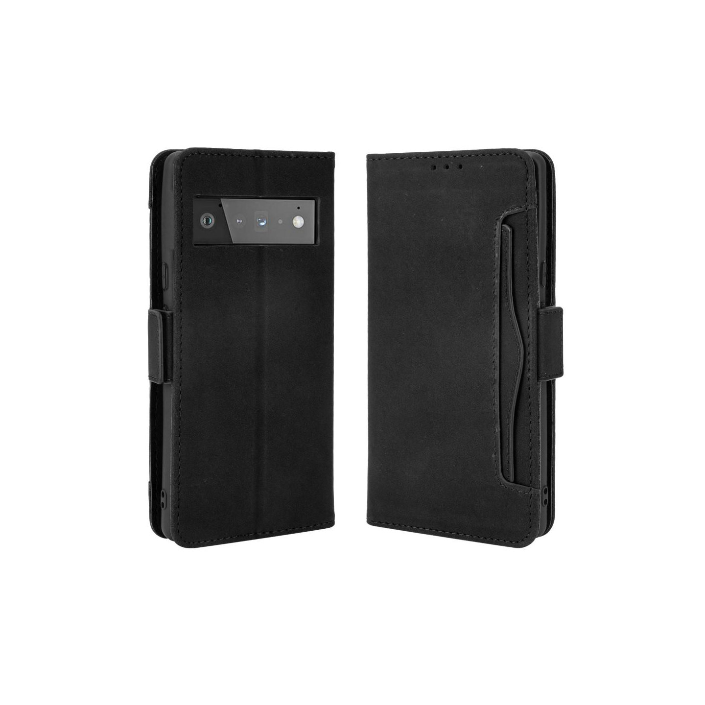 Google Pixel 6 Pro Lommebok - cover - Sort