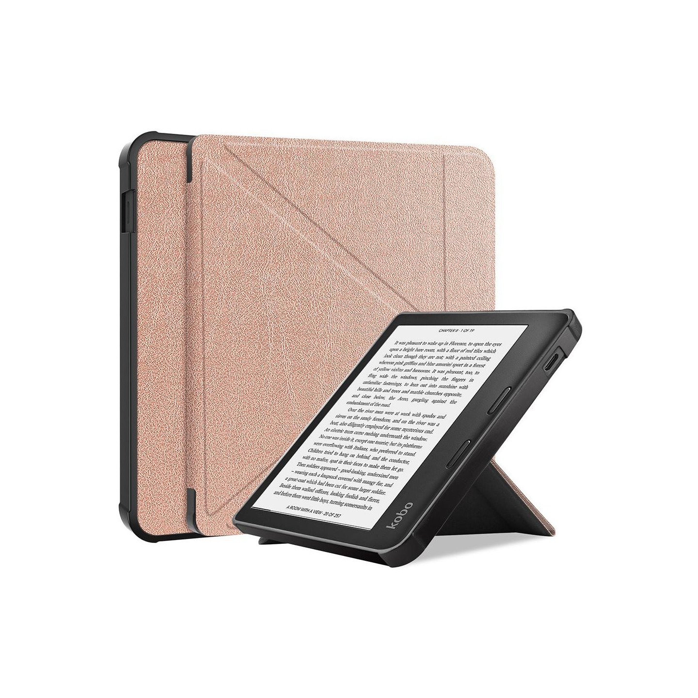 Kobo Libra 2 eReader Nettbrettveske - Gull