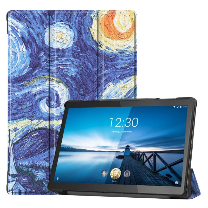 Trefoldelig taske til Lenovo Tab M10 FHD REL TB - X605FC - Oljemaleri
