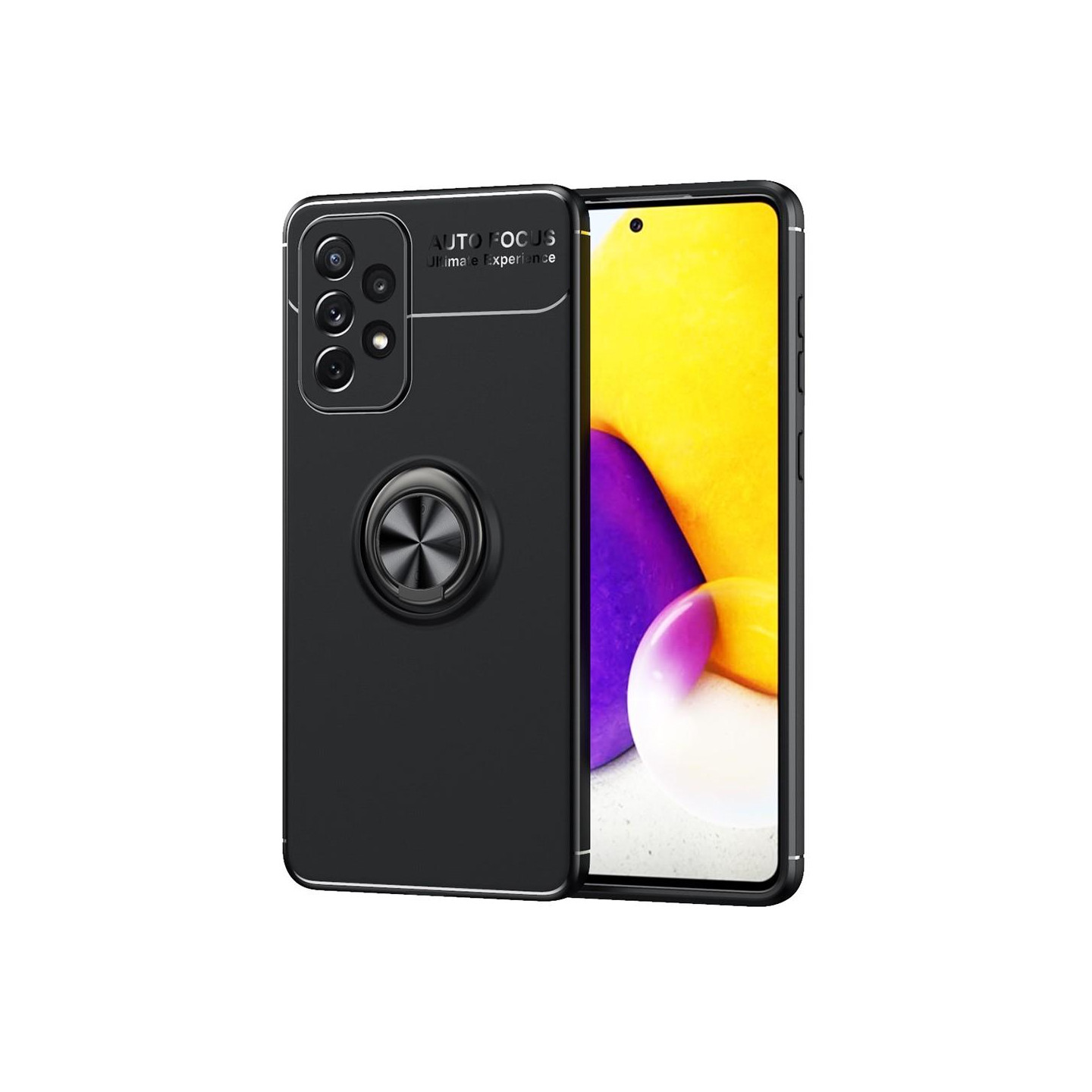 Finger Ring Kickstand TPU Suojakuori - Samsung Galaxy A73 5G