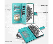 För Google Pixel 10 Pro XL plånboksfodral Fodral Skal Mandala blommönster