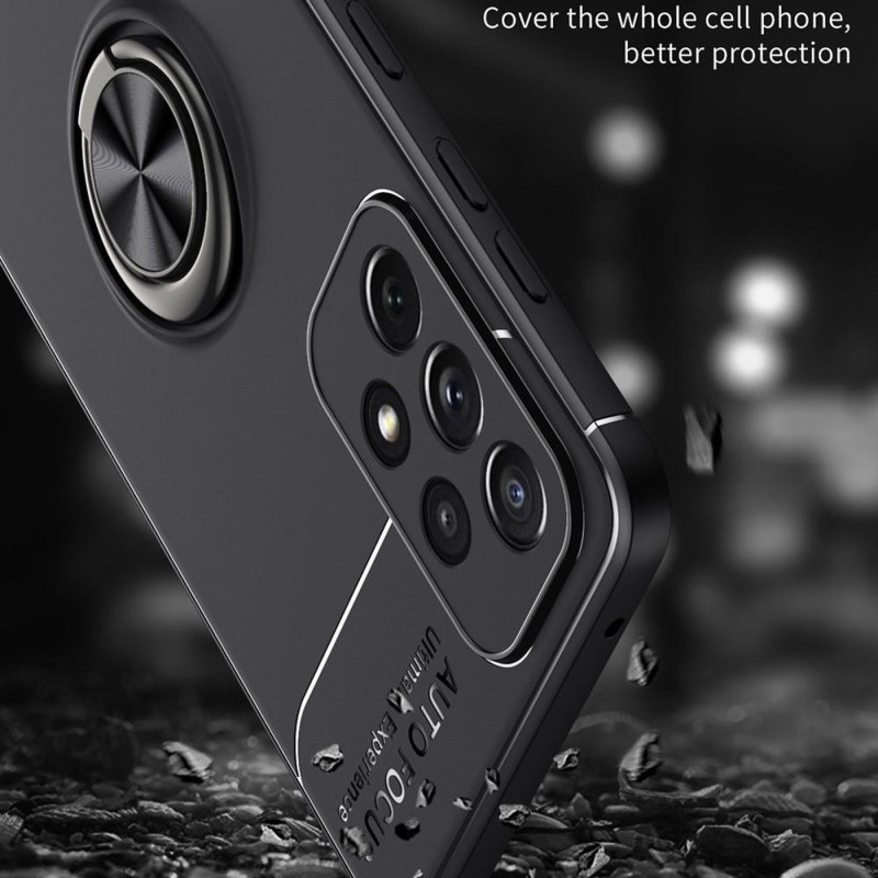 Samsung Galaxy A73 5G TPU Cover Med Fingerring - Sort