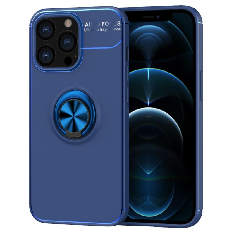 iPhone 13 Pro Max Finger Ring Kickstand Hybrid Case - Blue