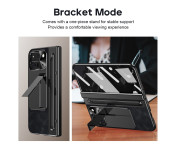 För Google Pixel 10 Pro Fold Fodral med Härdat Glasfilm, Stylus - Svart