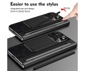 För Google Pixel 10 Pro Fold Fodral med Härdat Glasfilm, Stylus - Svart