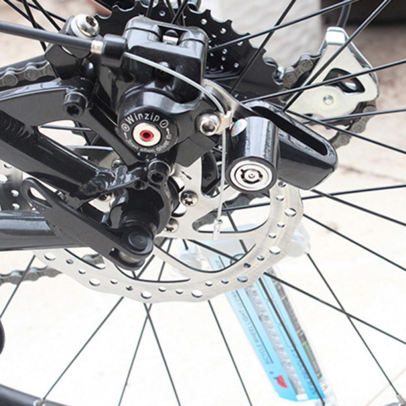 Lukko Varkaudenestopyörän Moottoripyörän Skootterin Levyjarrulukko - Musta