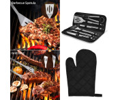 7 st/set BBQ Grilltillbehör Grillkit Rengöringsborste Grilla Grill Verktyg 