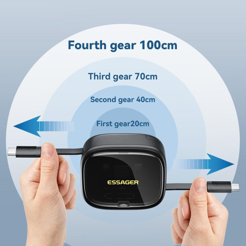 Integrated USB - C Adapter Cable Kit Charging Cable Case Convertor