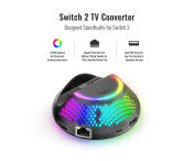 Kompatibel med Nintendo Switch 2 TV-docka videokonverterare Gigabit Ethernet