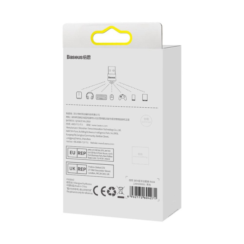 BASEUS USB Bluetooth 5.0 trådløs lydoverføringsadapter