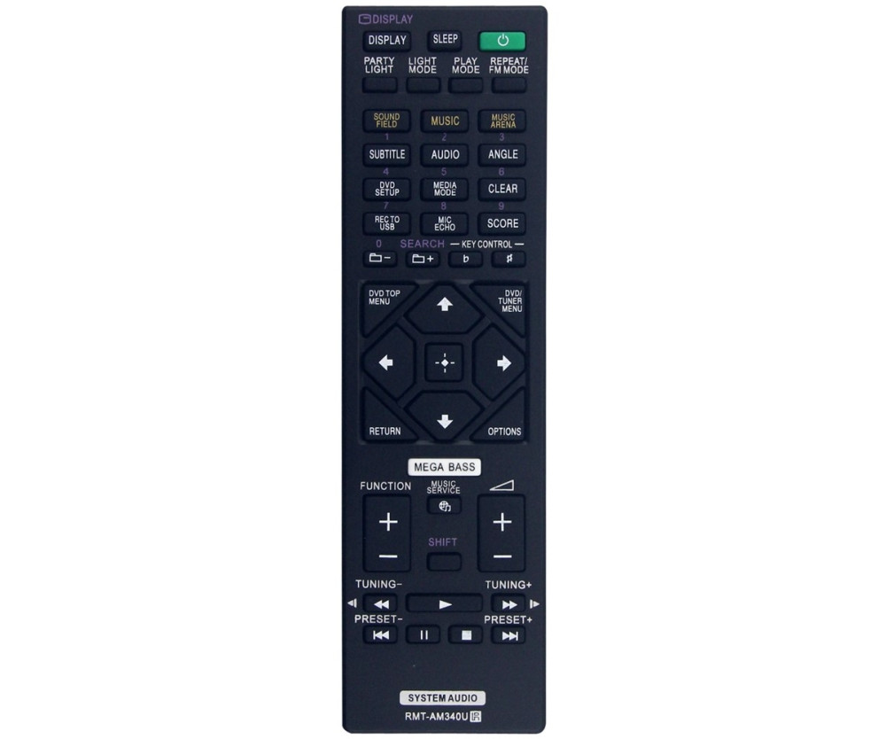 Fjärrkontroll Ersättning för RMT-AM340U För Sony Home Audio System