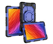 Till Samsung Galaxy Tab A11 Heavy Duty Armor skal Black + Blue