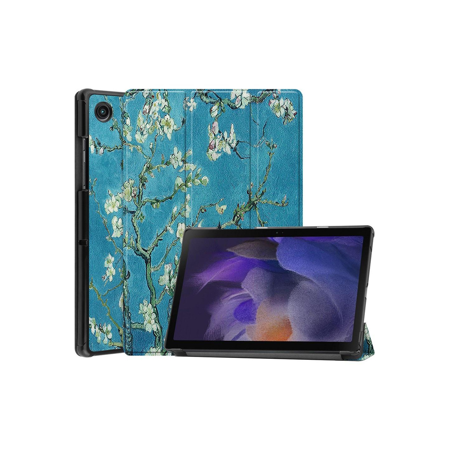 Tri - fold Stand Case for Samsung Galaxy Tab A8 10.5" (2021) - Blossom