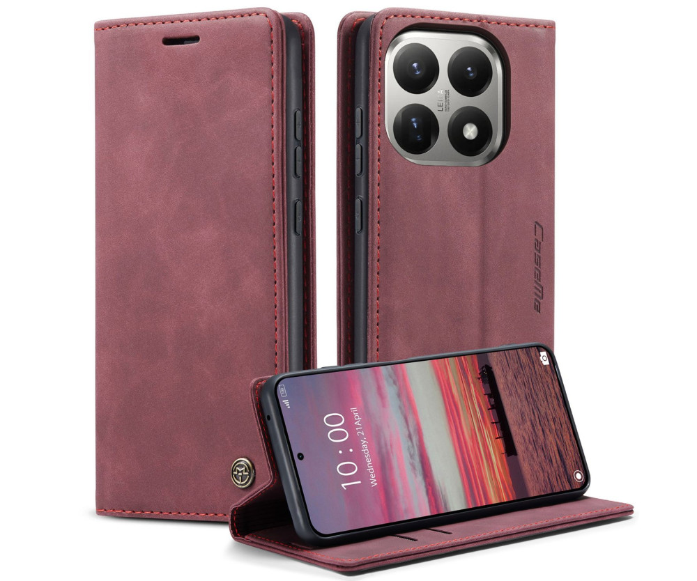CASEME Plånboksfodral Xiaomi 15T - Röd