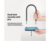 BENGGUO Cykel Motorcykel Elcykel U-formad Lås Stöldskydd Kraftigt Stållås